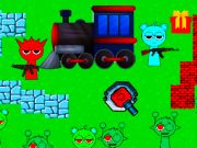 Игра Спрунки: Защита поезда онлайн