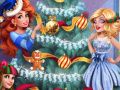 Игра Девушки наряжают рождественскую ёлку онлайн