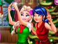 Игра Леди Баг и Эльза: рождественское селфи онлайн