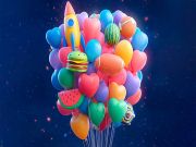 Игра Объединить 3D: Соедини 3 воздушных шара онлайн
