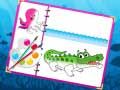 Игра Морская книжка-раскраска существ онлайн