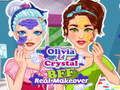 Игра Лучшие подруги: настоящий макияж Кристал и Оливии онлайн