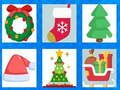 Игра Рождественские пазлы для детей онлайн
