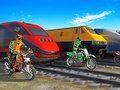 Игра Мотоцикл против поезда онлайн