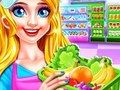 Игра Девушка убирает в супермаркете онлайн Игра Девушка убирает в супермаркете онлайн