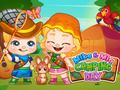 Игра День кемпинга Майка и Мии онлайн