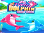 Игра Мой уход за малышом-близнецом-дельфином онлайн