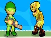 Игра Стикмен уничтожает зомби онлайн