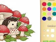 Игра Книжка раскраска для детей: Мультяшное животное онлайн