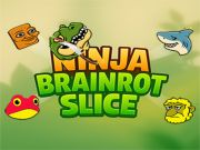 Игра Брейнрот Ниндзя нарезка ломтиков онлайн