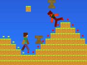 Игра Майнкрафт: Нуб против Про. Дождь из наковален онлайн