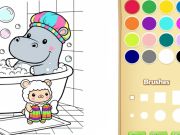 Игра Книжка раскраска для детей: Уютные друзья онлайн