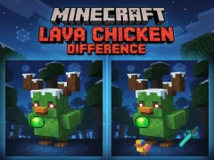 Игра Майнкрафт: Разница между лавовыми курицами онлайн Игра Майнкрафт: Разница между лавовыми курицами онлайн