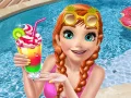 Игра Холодное сердце: Анна отдыхает в бассейне онлайн Игра Холодное сердце: Анна отдыхает в бассейне онлайн