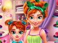 Игра Ледяная принцесса: реальный макияж мамы онлайн