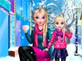 Игра Зимний день мамы Элси онлайн