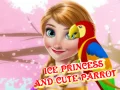 Игра Ледяная принцесса и милый попугай онлайн