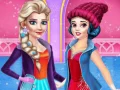 Игра Зимние развлечения принцессы онлайн