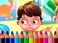 Игра Назад в школу: Детская книжка-раскраска онлайн