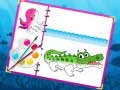 Игра Морская книжка-раскраска существ онлайн