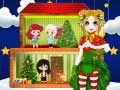 Игра Новогодний кукольный домик принцессы онлайн Игра Новогодний кукольный домик принцессы онлайн
