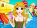 Игра Тропическая принцесса и принцесса Шиповник шьют купальники онлайн