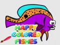Игра Счастливые цветные рыбы онлайн