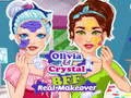 Игра Лучшие подруги: настоящий макияж Кристал и Оливии онлайн