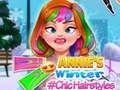 Игра Зимние шикарные прически Энни онлайн