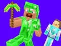 Игра Манкрафт: Крипер против Эндермана  онлайн
