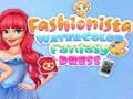 Игра Модное платье в стиле акварельной фэнтези онлайн Игра Модное платье в стиле акварельной фэнтези онлайн