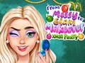 Игра От беспорядка до гламура: макияж для рождественской вечеринки онлайн