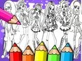 Игра Монстр Хай Книжка раскраска онлайн Игра Монстр Хай Книжка раскраска онлайн