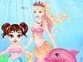 Игра Малышка Тейлор спасает королевство русалок онлайн Игра Малышка Тейлор спасает королевство русалок онлайн