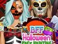 Игра Лучшие подруги: Раскраска лица на Хэллоуин онлайн