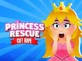 Игра Спасение принцессы, перерезанная веревка онлайн