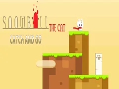 Игра Снежок Кот: лови и иди онлайн