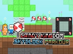 Игра Конфетное королевство Небесный блоковый паркур онлайн Игра Конфетное королевство Небесный блоковый паркур онлайн
