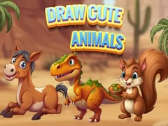 Игра Рисуем милых животных онлайн