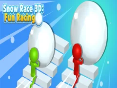 Игра Снежные гонки 3D Веселые гонки онлайн