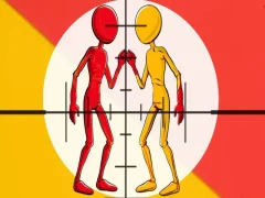 Игра Стикмен: Цветная война онлайн