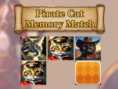 Игра Пиратский кот: Матч на память онлайн Игра Пиратский кот: Матч на память онлайн
