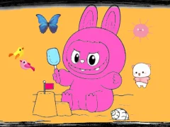 Игра Приключения Лабубу Раскраска онлайн