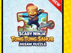 Игра Пазл: Страшный ниндзя Тунг Тунг Сахур онлайн Игра Пазл: Страшный ниндзя Тунг Тунг Сахур онлайн