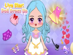 Игра Жизнь звезды: Одеваем куклу онлайн