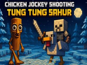 Игра Куриный жокей: Тунг Тунг Сахур перестрелка онлайн