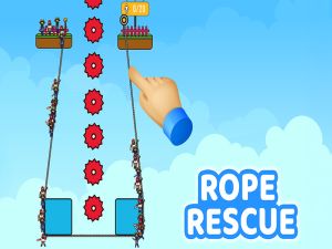 Игра Спасение с помощью веревки! онлайн