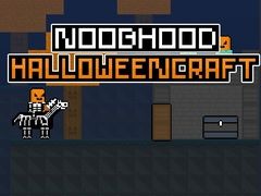 Игра Нуб в капюшоне: Крафт на Хэллоуин онлайн