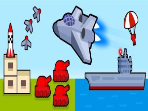 Игра Бомбардировщик: 2D Воздушный удар онлайн