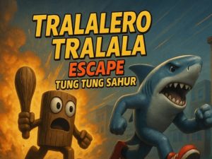 Игра Тралалеро Тралала побег от Тунг Тунг Сахура онлайн